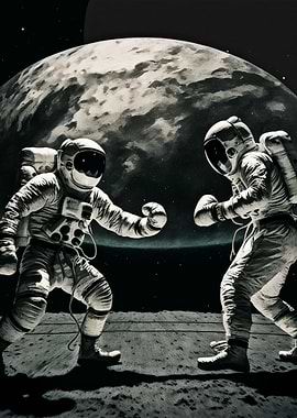 Astronaut Boxing