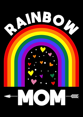 Rainbow Proud Mom