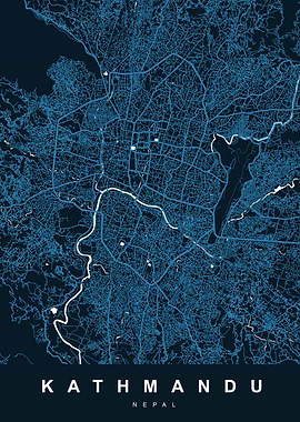 Map KATHMANDU NEPAL