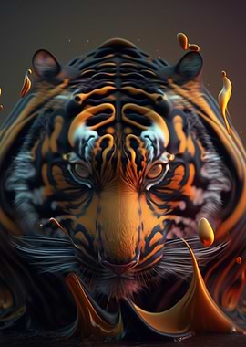 Tiger Abstract
