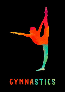 Gymnastics Girl Colorful
