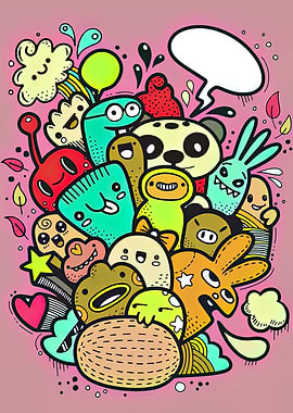 Monster Doodles Cartoons