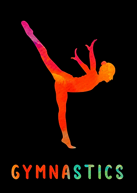 Gymnastics Girl Colorful