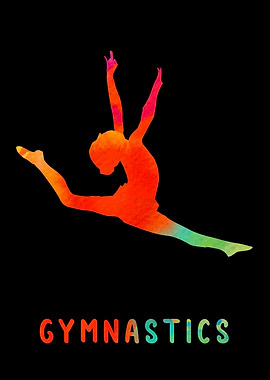 Gymnastics Girl Colorful