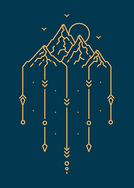 Mountain Peak Decorative 1