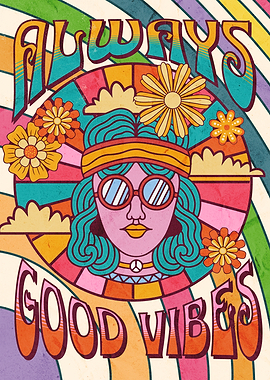 always good vibes hippie