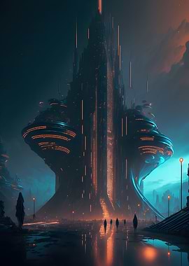 Futuristic City Building