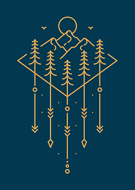 Mountain Peak Decorative 3