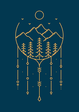 Mountain Peak Decorative 2