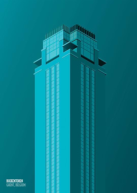 Boekentoren Ghent NIGHT