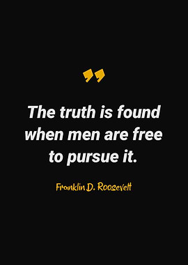 Franklin D Roosevelt Quote