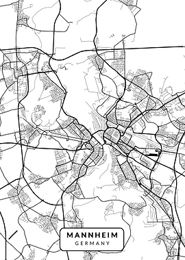 Mannheim City Map