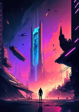 Cyberpunk city