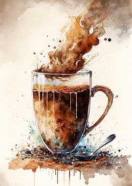 Coffee watercolor
