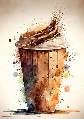 Coffee cup art