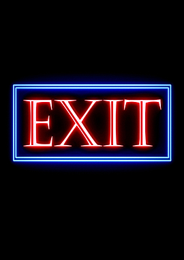 exit neon sign