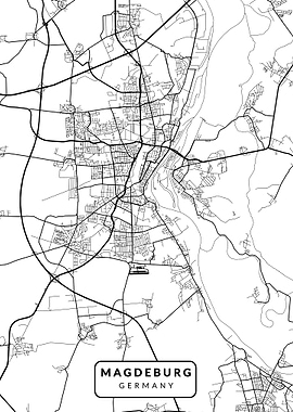 Magdeburg Germany Map