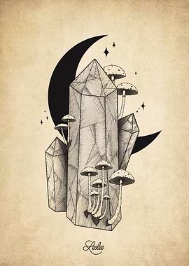 Cristal and mushroom