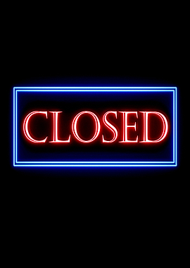 closed sign neon