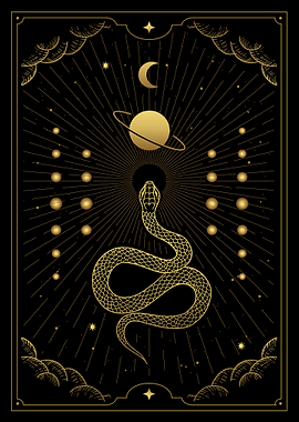 Tarot mystical snake