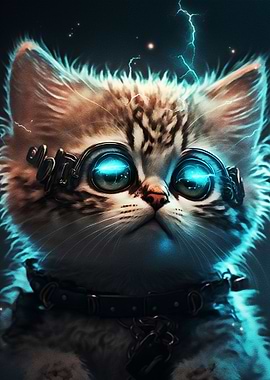 Cute Cat is Daydreaming