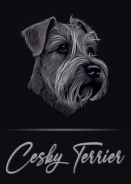Cesky Terrier Portrait