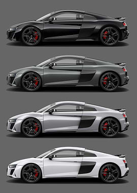 Audi R8 V10 grey