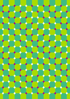 Wavy green contrast effect