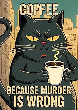 Coffee Cat Murder Is Wrong