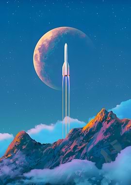 Rocket Galaxy Psychedelic