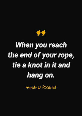 Franklin D Roosevelt Quote