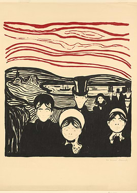 Anxiety Angst 1896 Munch