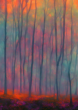 autumn colorful forest