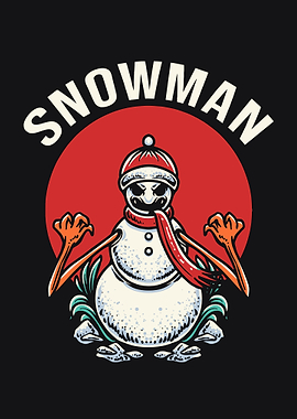 Christmas horror snowman