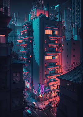 Cyberpunk City Aesthetic