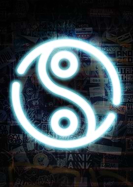 Neon Yin Yang