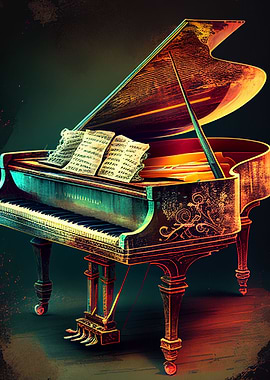 Piano Illustration