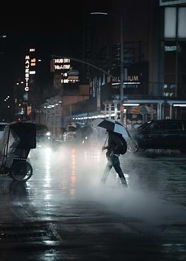 Walking through the smoke