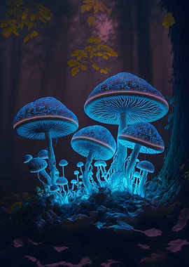 Glowing Mushrooms