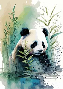 Panda Watercolor