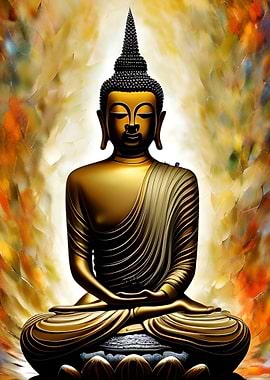 Buddha gold statue