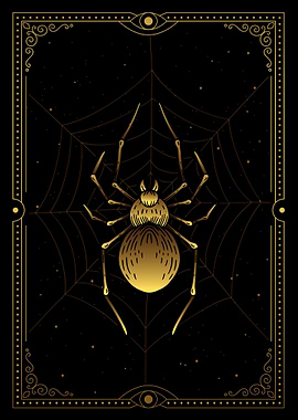 Tarot Spider in the web