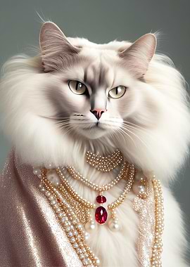 Luxury cat portrait