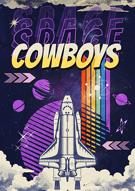 Space Cowboys 80s Retro