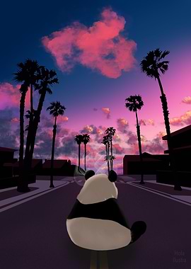 Lofi Smoking Panda