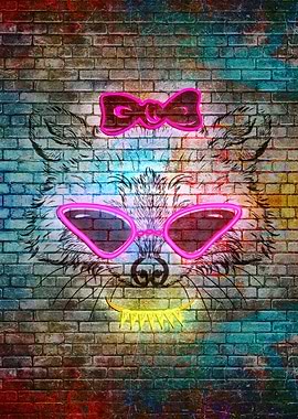 Raccoon in sunglasses