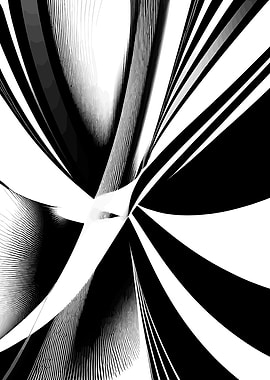 ABSTRACT ART B AND W