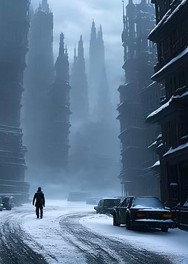 It was a bright cold day