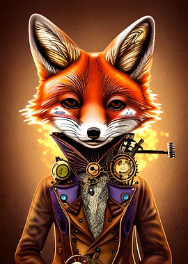 Funny Spy Fox Animal