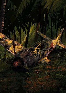 Pixel Art Jungle Wreck
